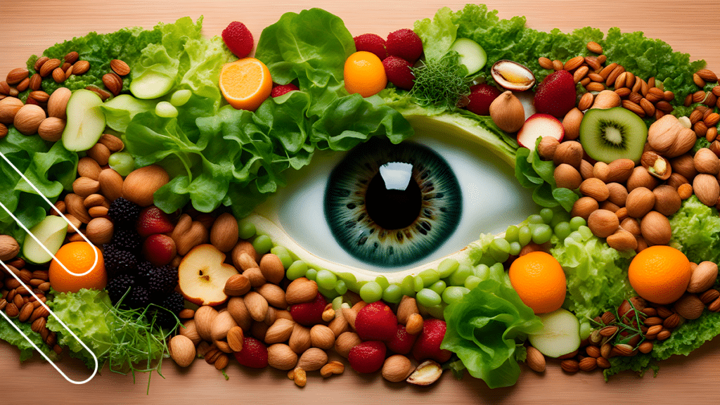 alimentos, visión, ojos